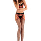 Sinnliche Strip Panty Damen Netzstrumpfhosen 153 von Gabriella Schwarz Rot