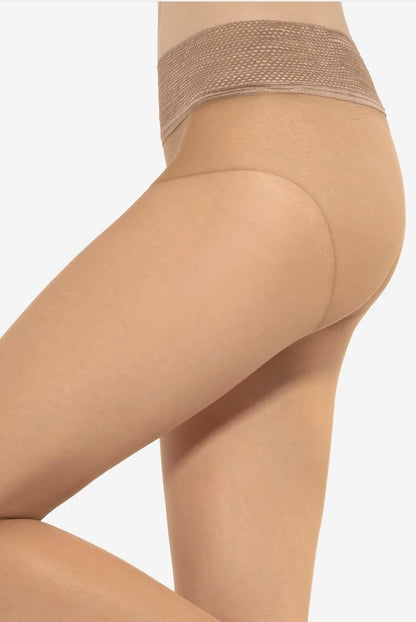 Nahtlose Strumpfhose mit breitem Gummibund Gatta Discrete 15 DEN - Golden