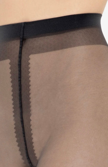 Ultradünne Strumpfhose mit Lycra Gatta Eve 8 DEN seidig Optik - Schwarz