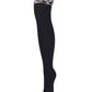 Damen Baumwolle Kniestrümpfe mit Leopardenmuster. Overknee-Socken sind der neueste Modetrend für die Herbst-Winter-Saison.
