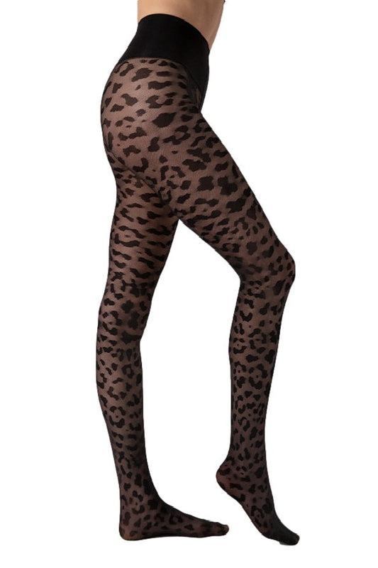 Formende Strumpfhose Hohe Taille Echo 30 DEN Leoparden Muster