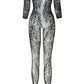 Damen Strumpfhosen Overall Jumpsuit aus Spitze Zita